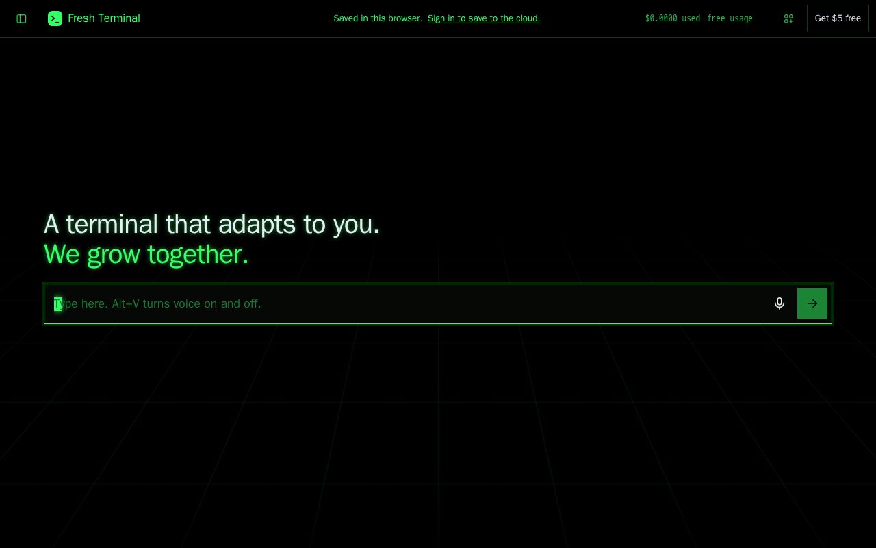 Preview of Fresh Terminal
