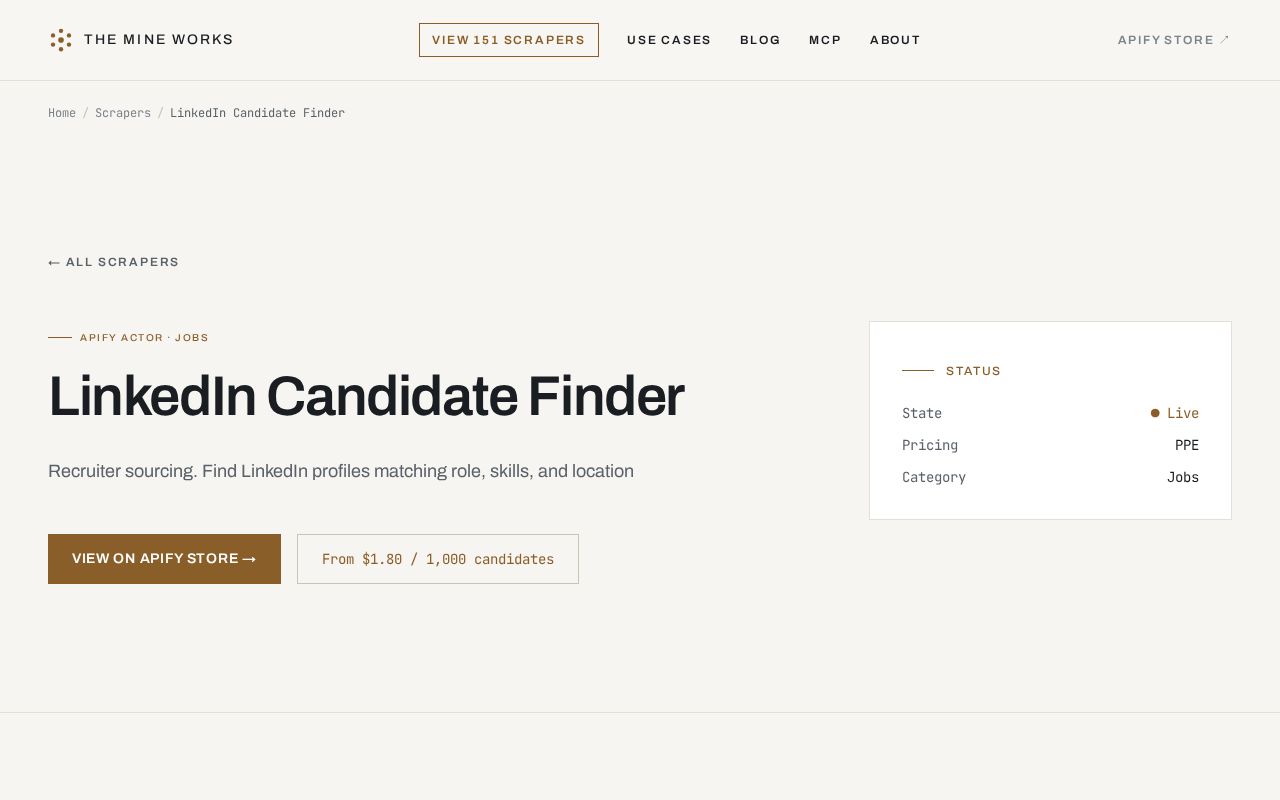 Preview of Linkedin Candidate Finder