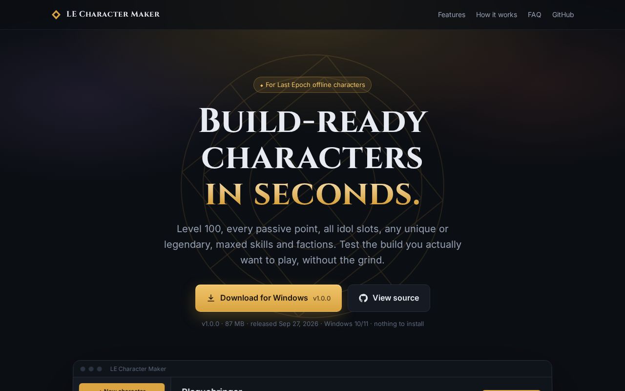 Preview of Le Character Maker
