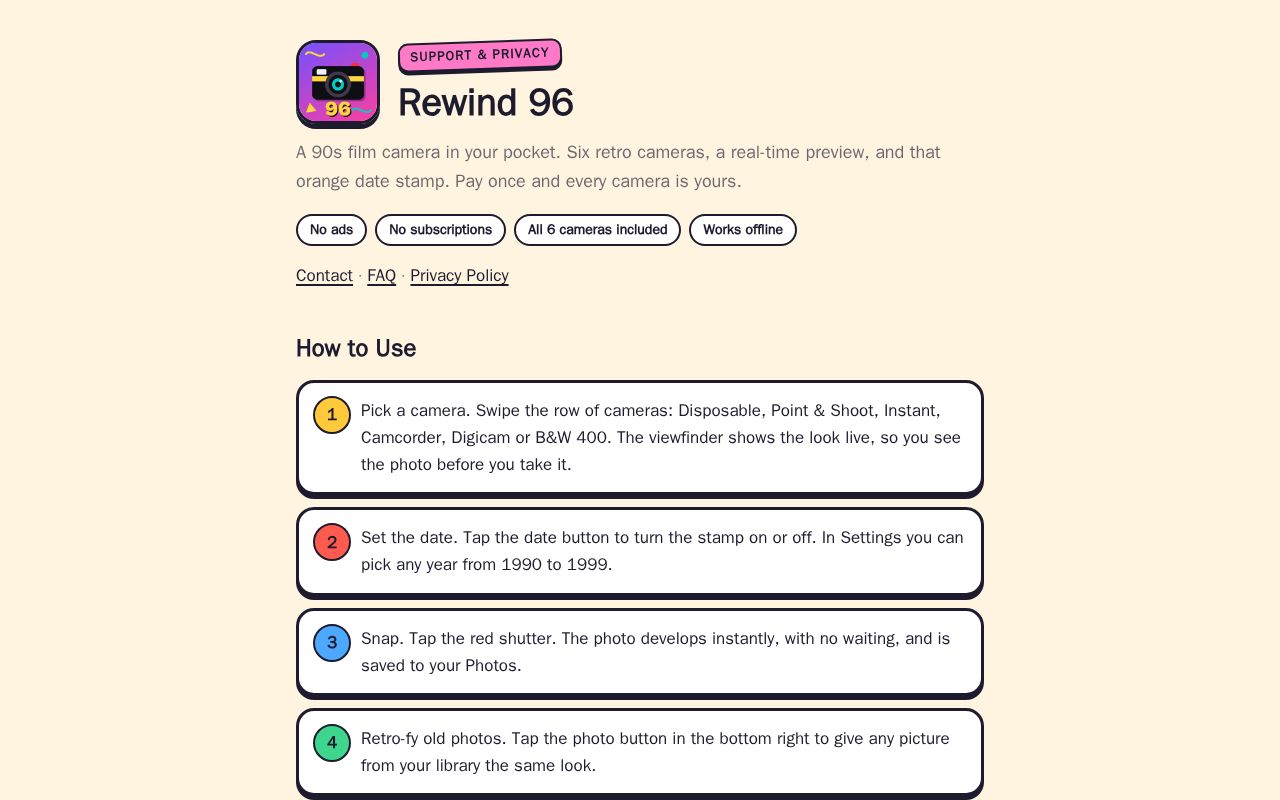 Preview of Rewind96 Site