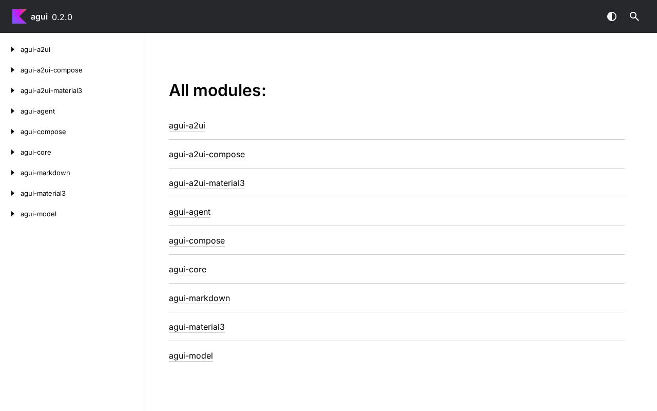 Preview of Agui Compose