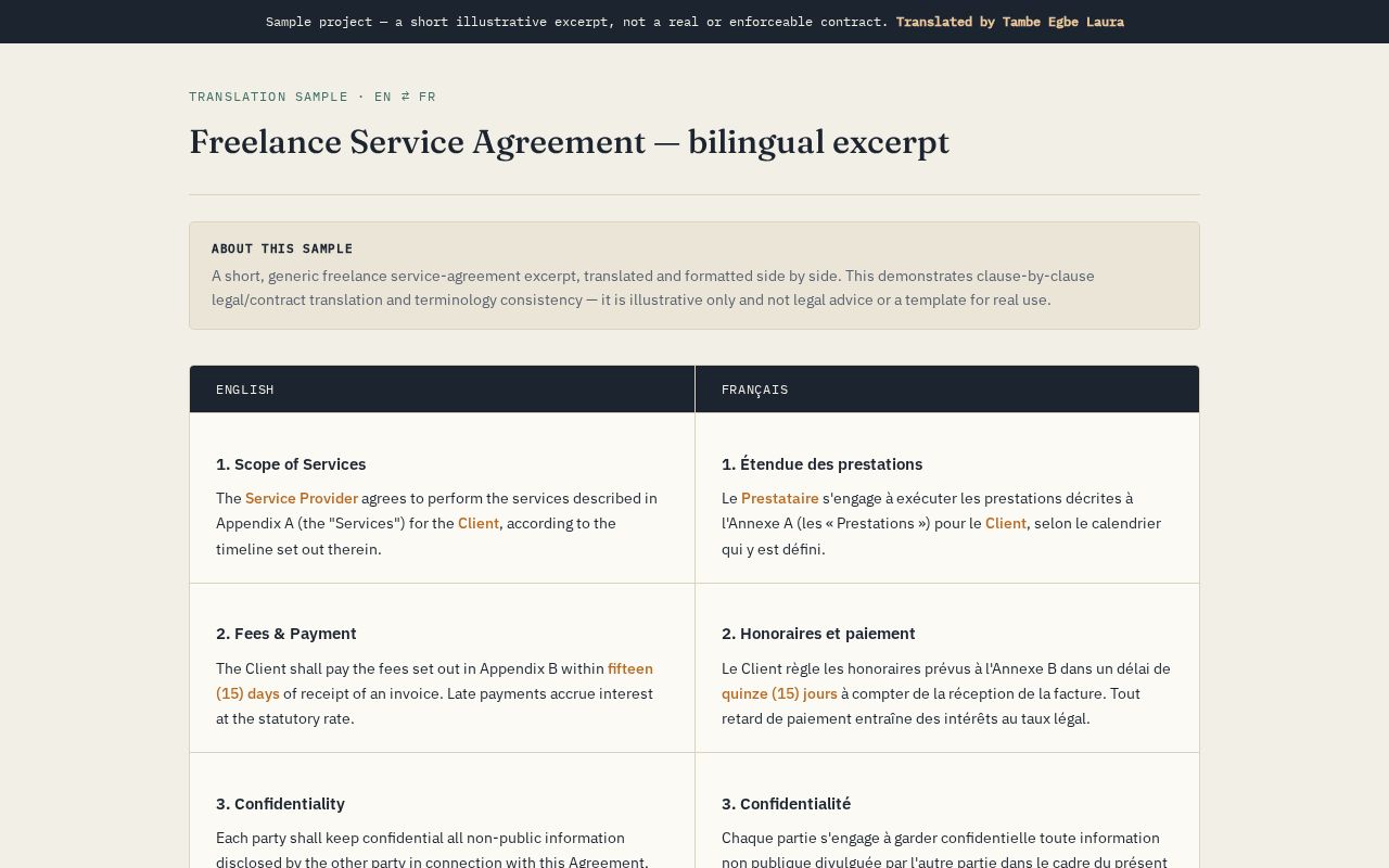 Preview of Legalcontract Translation FR EN