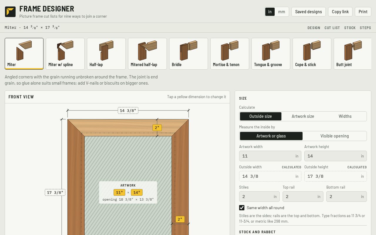 Preview of Frame Designer