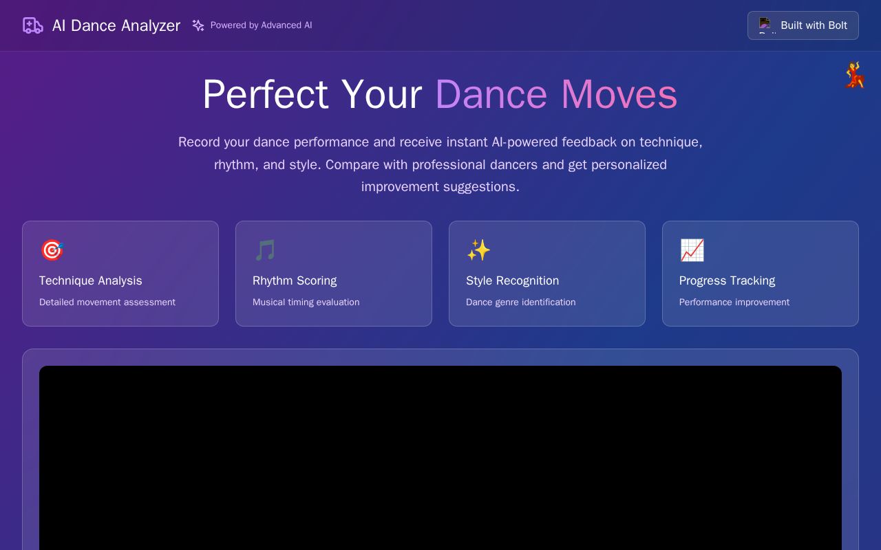Preview of AI Dance Analyzer