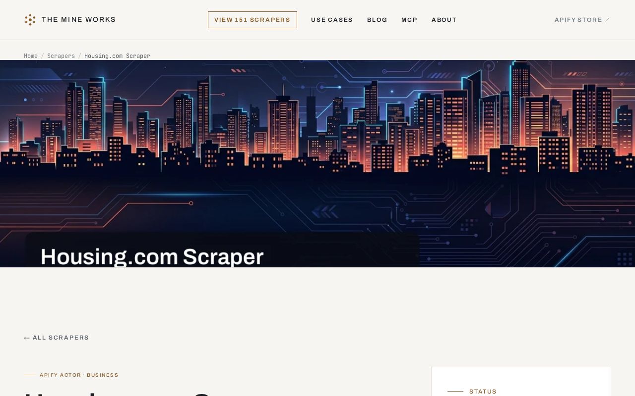 Preview of Housing Com Scraper