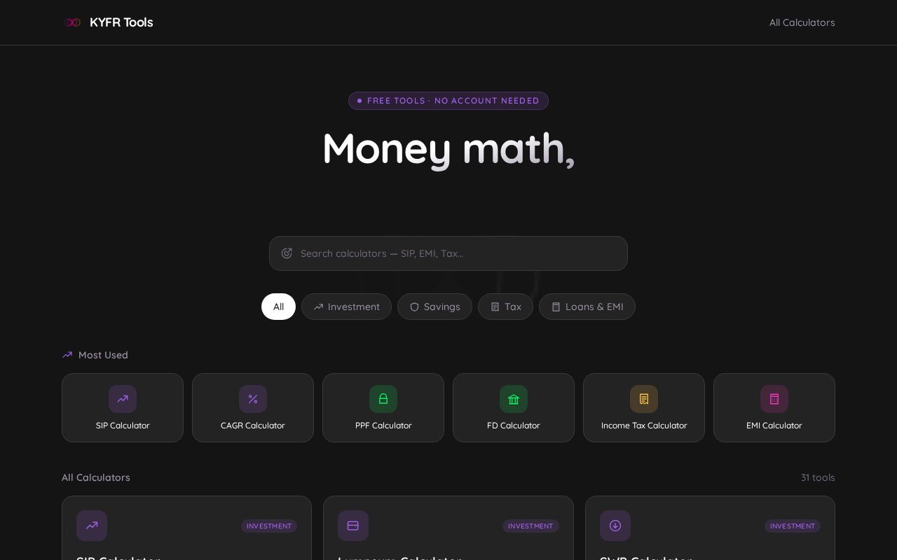Preview of Fincalc