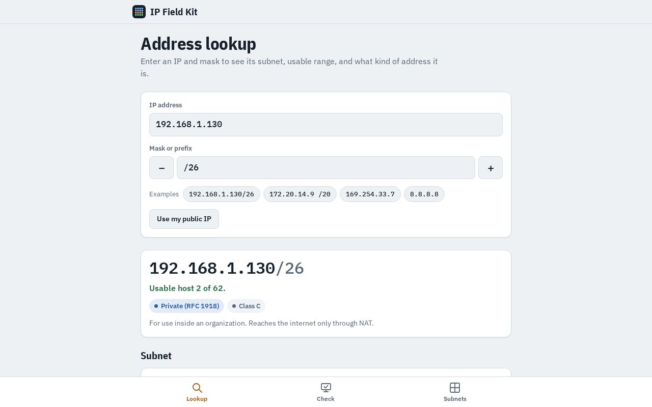 Preview of IP Field Kit