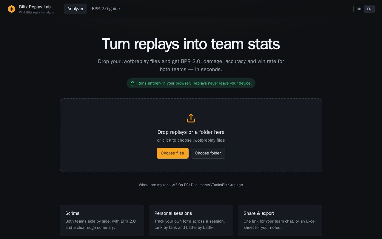Preview of Blitz Replay Lab