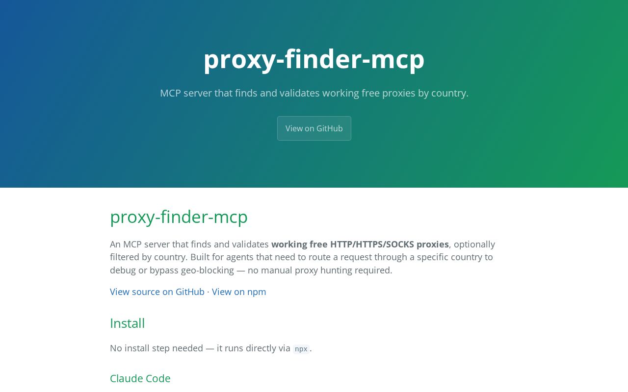 Preview of proxy-finder-mcp