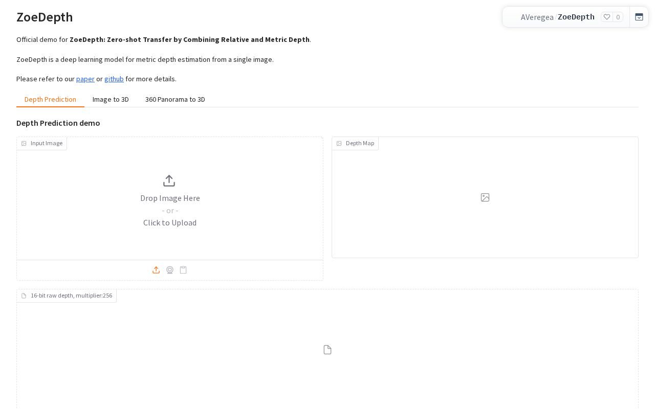 Preview of ZoeDepth