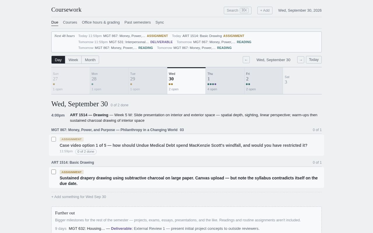 Preview of Syllabus Dashboard