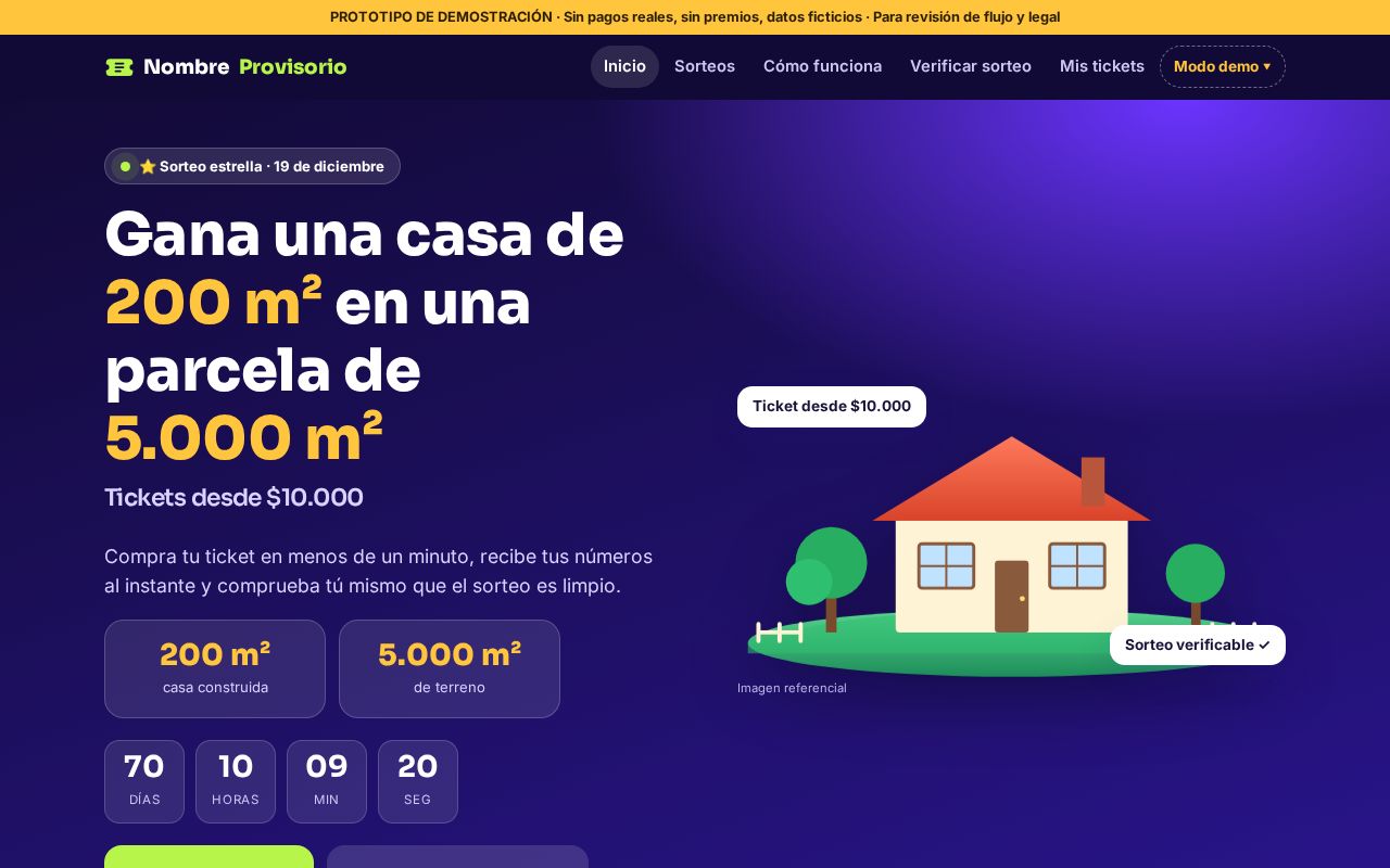 Preview of Sorteos Prototipo