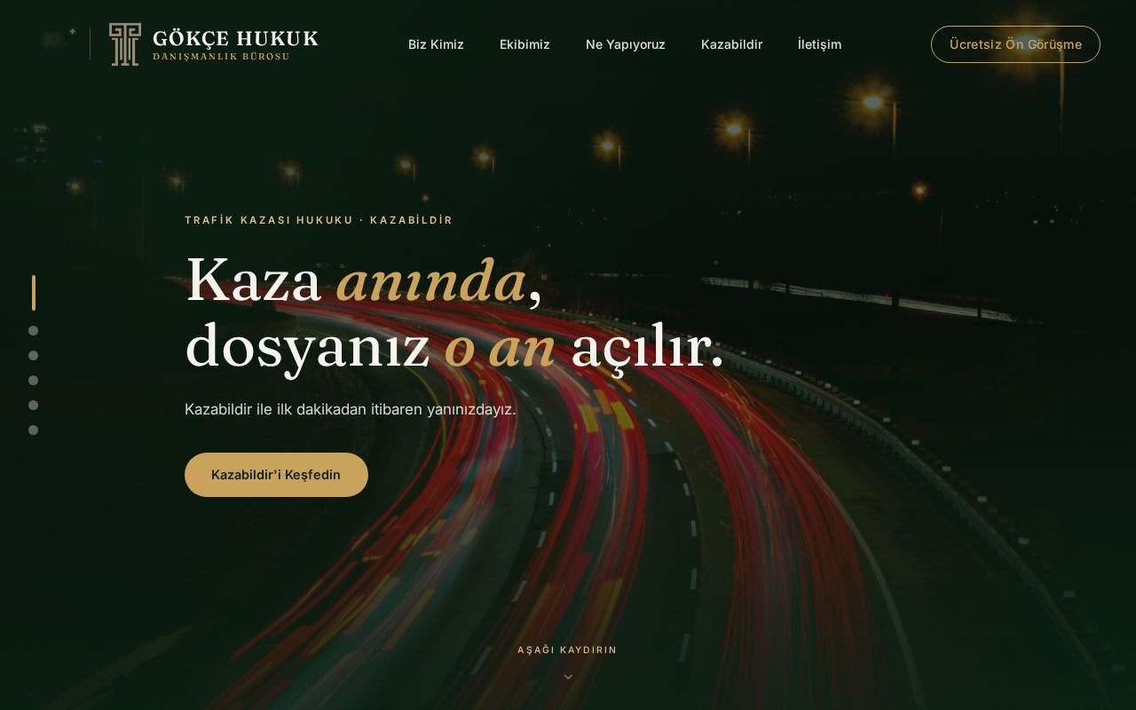 Preview of Gokcehukuk Website