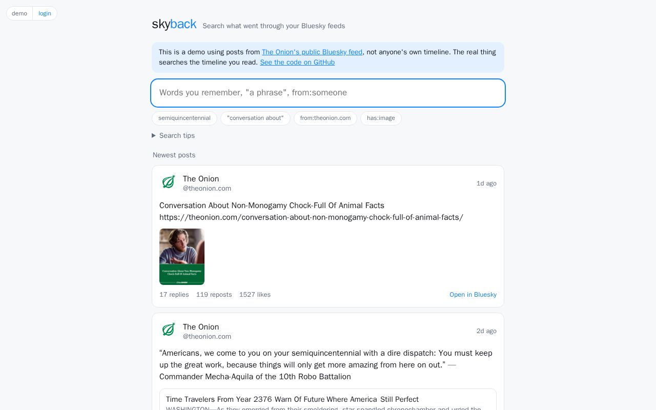 Preview of Skyback
