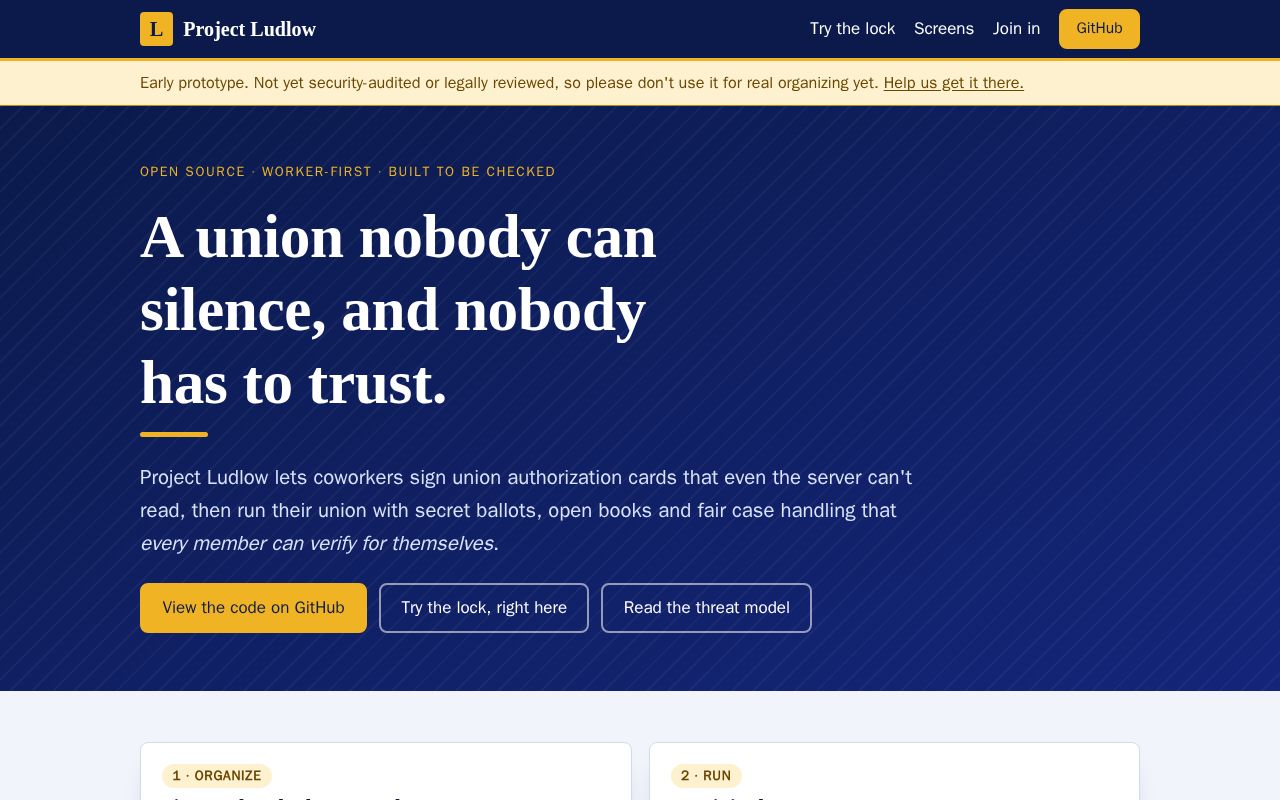 Preview of Project Ludlow
