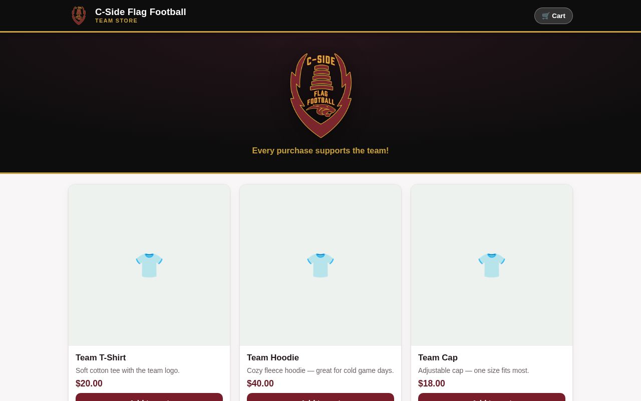 Preview of Flag Football Store