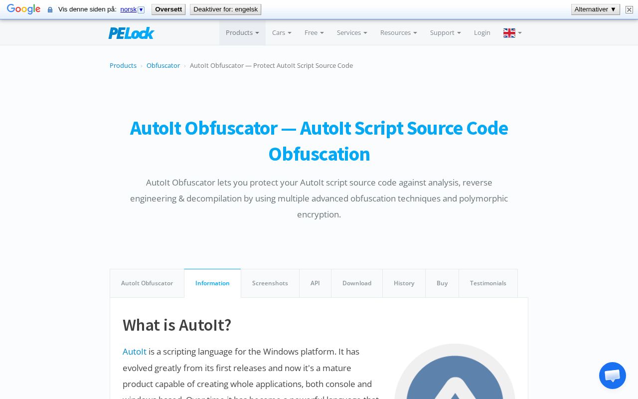 Preview of AutoIt Obfuscator Rust