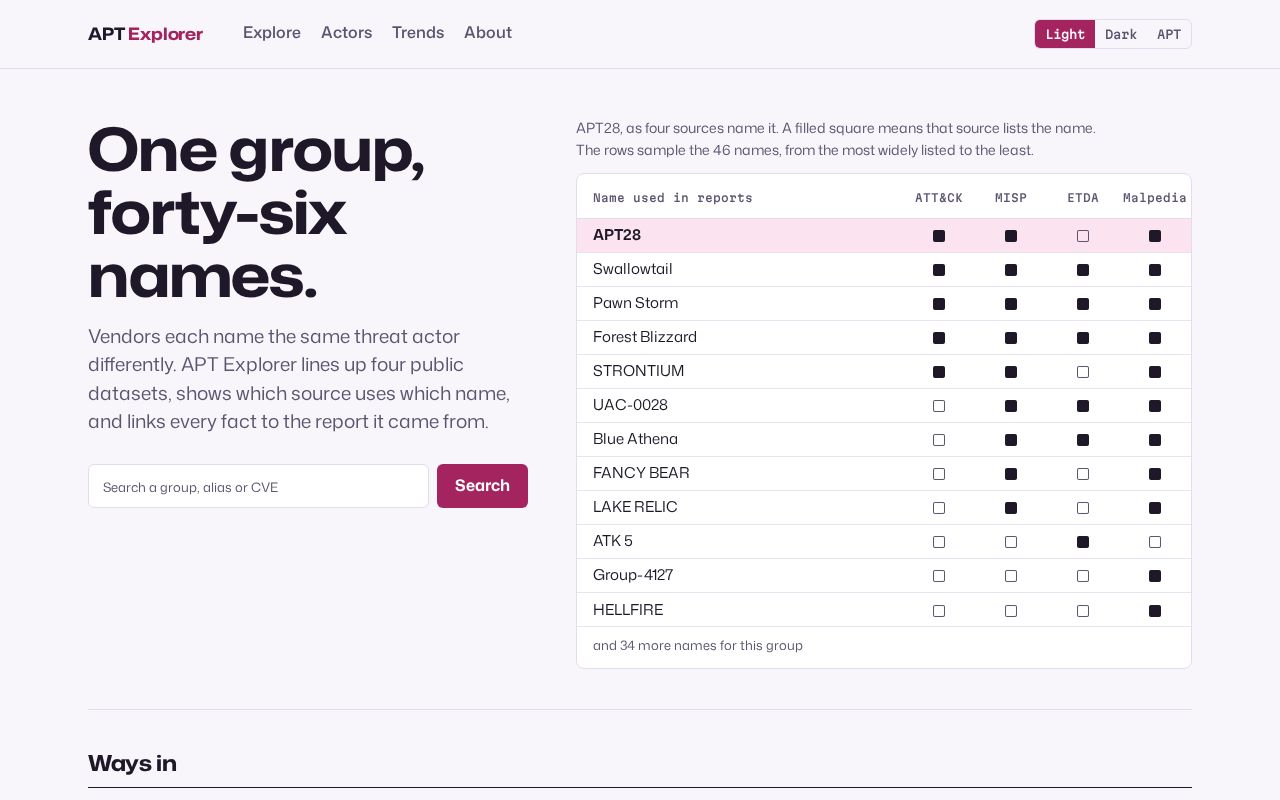 Preview of Apt Explorer