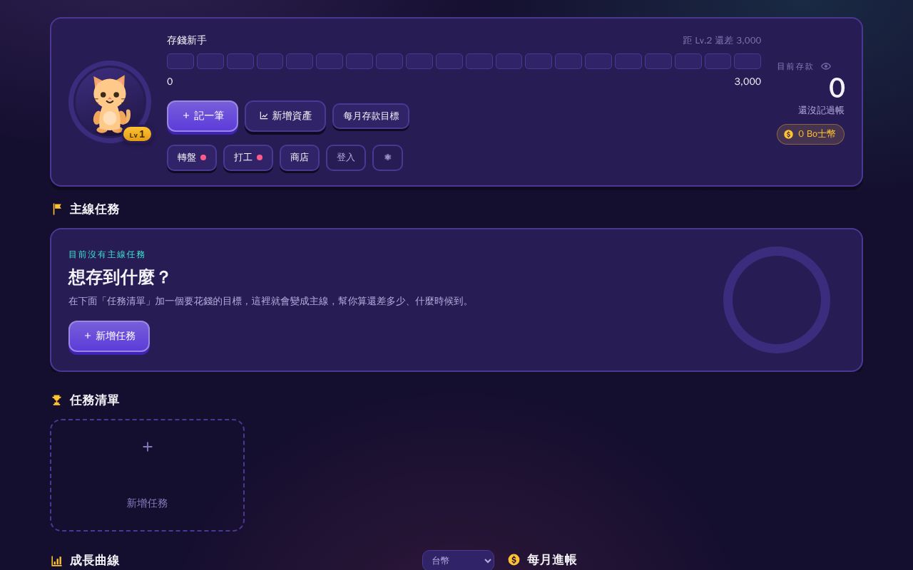 Preview of 把存錢變成闖關遊戲的記帳 PWA