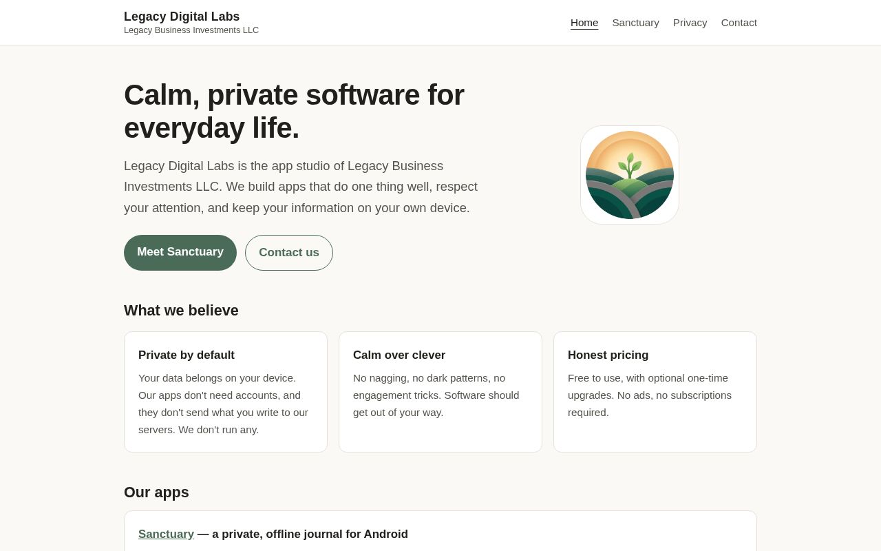 Preview of Legacy Digital Labs