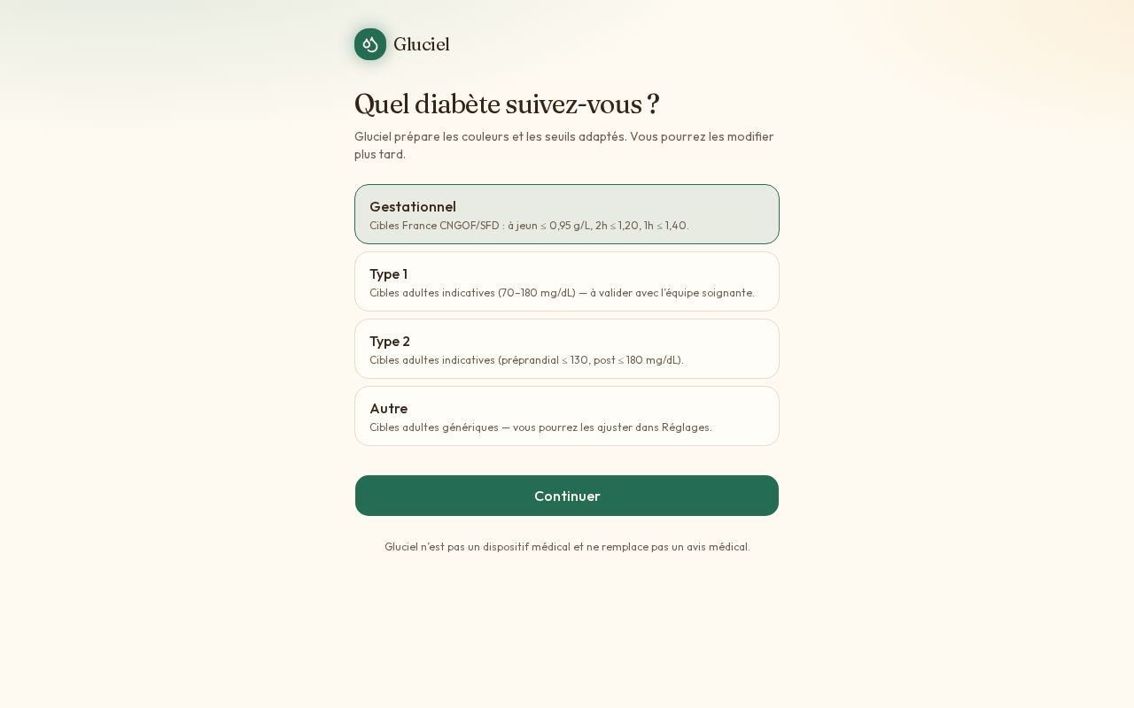 Preview of Glowcose — carnet de glycémie