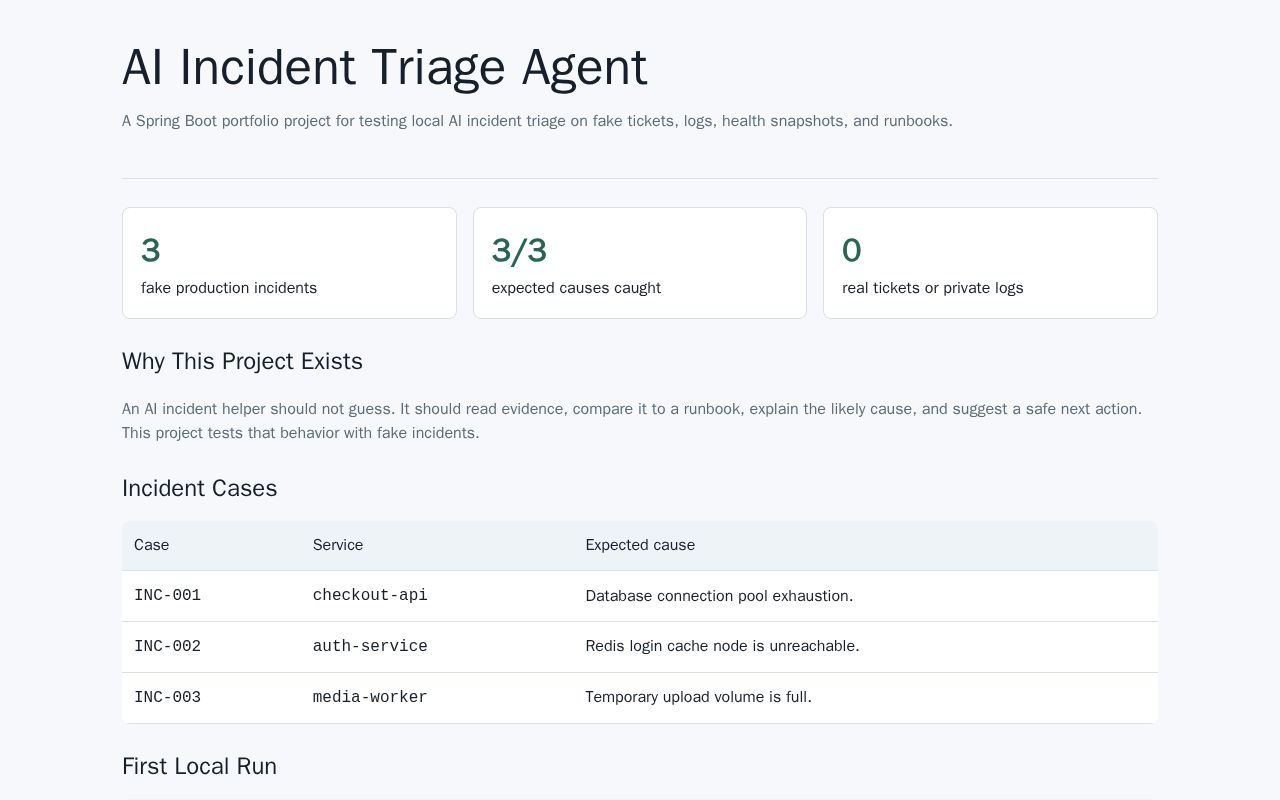 Preview of AI Incident Triage Agent