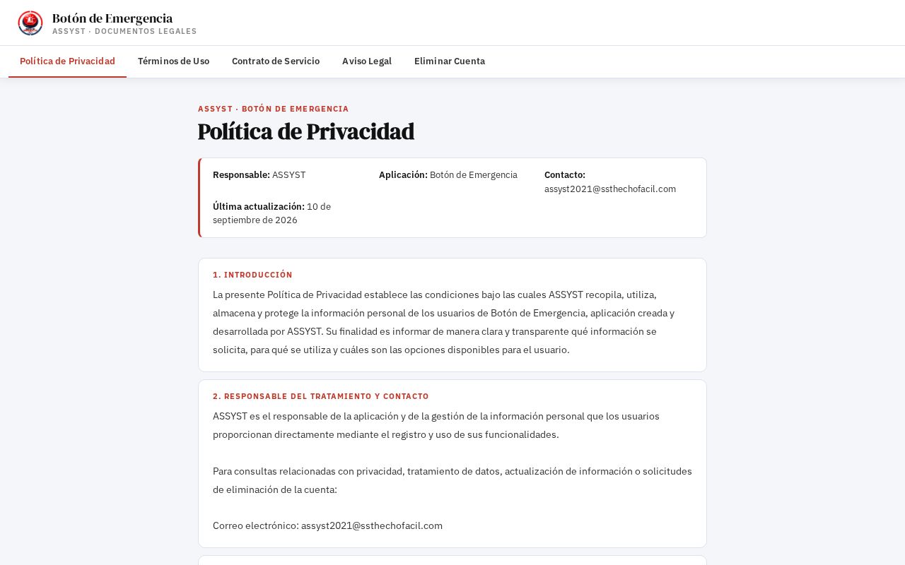 Preview of Boton De Emergencia Privacidad