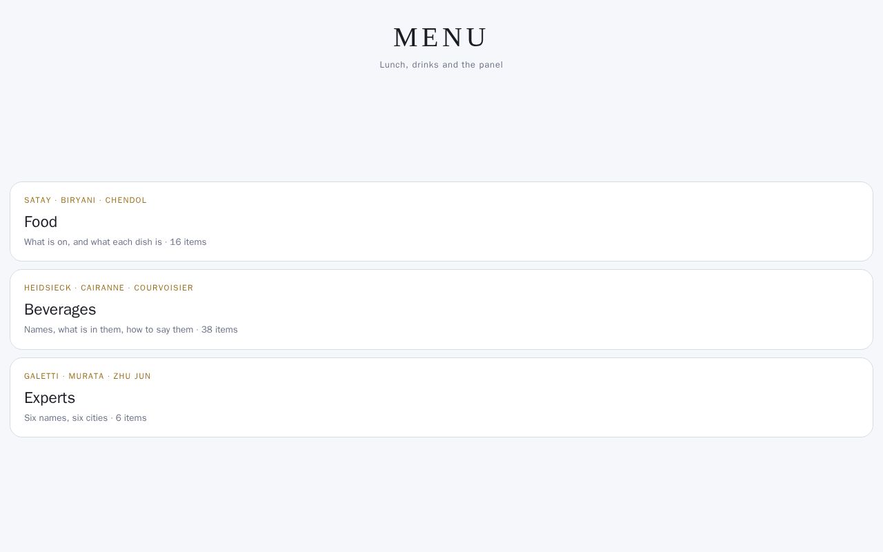 Preview of Food Menu J