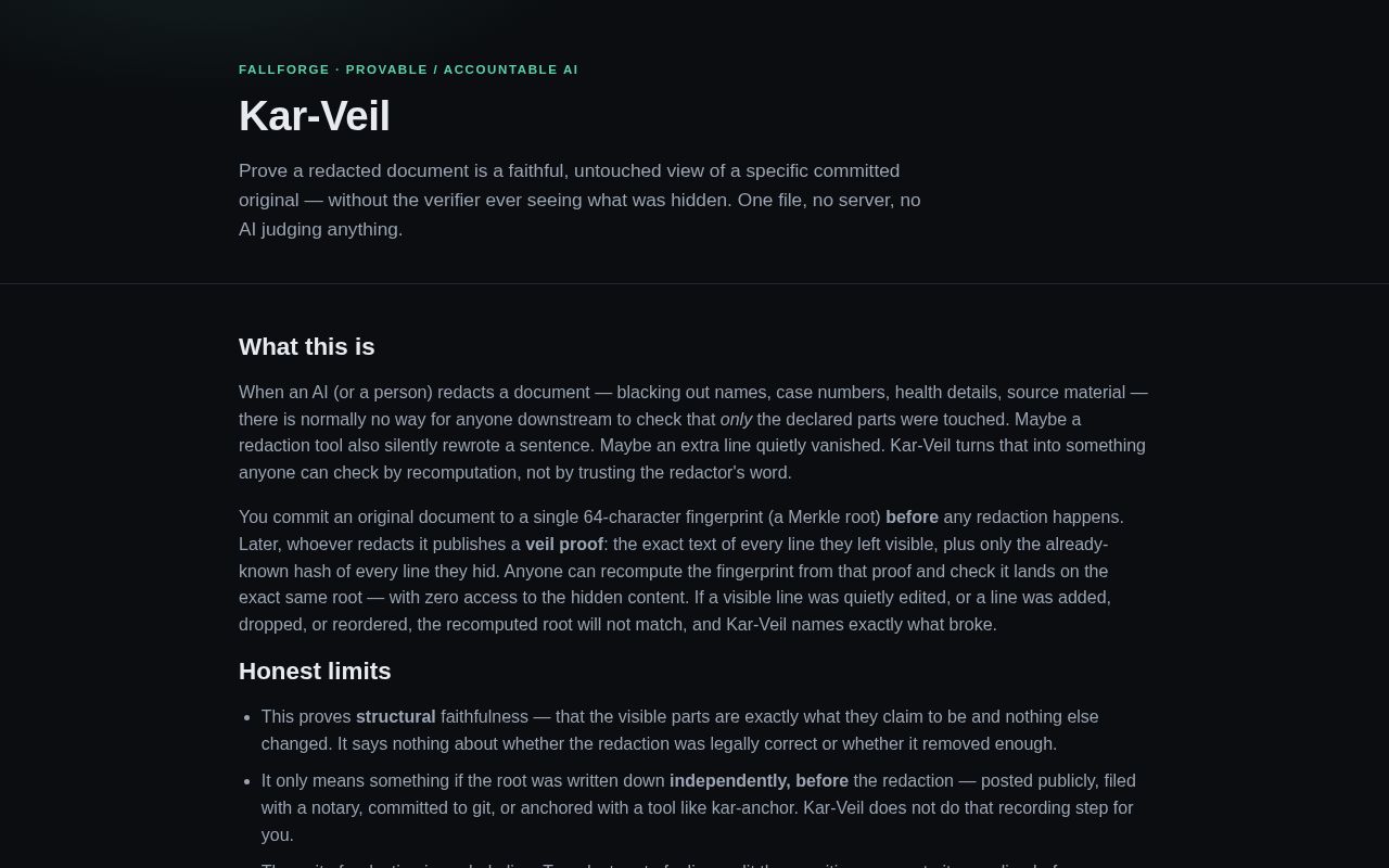 Preview of Kar Veil