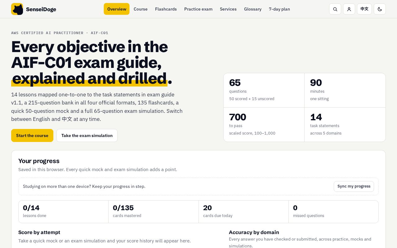 Preview of AWS AIFC01 Studyaltas