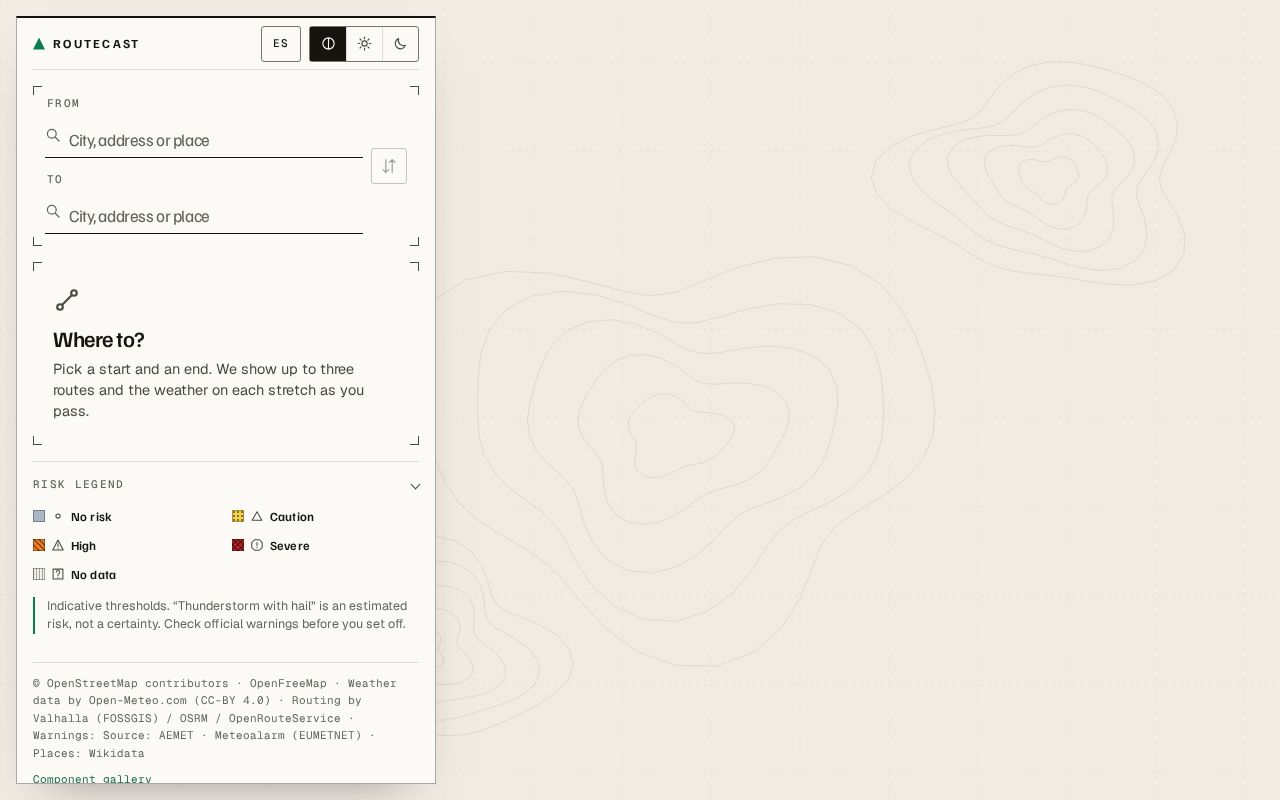 Preview of Routecast