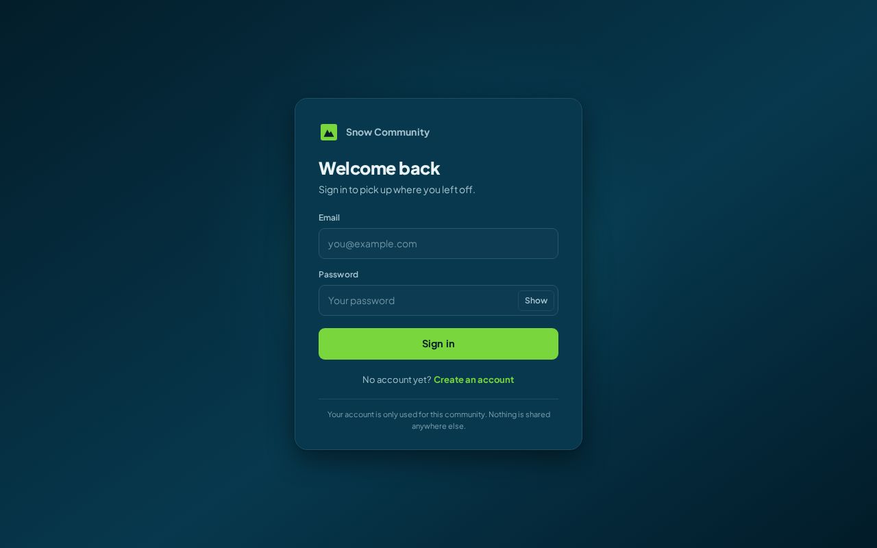 Preview of SnowSpace