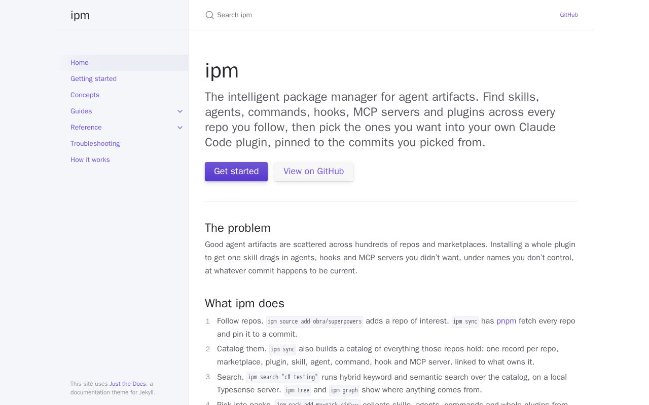 Preview of Intelligent Package Manager