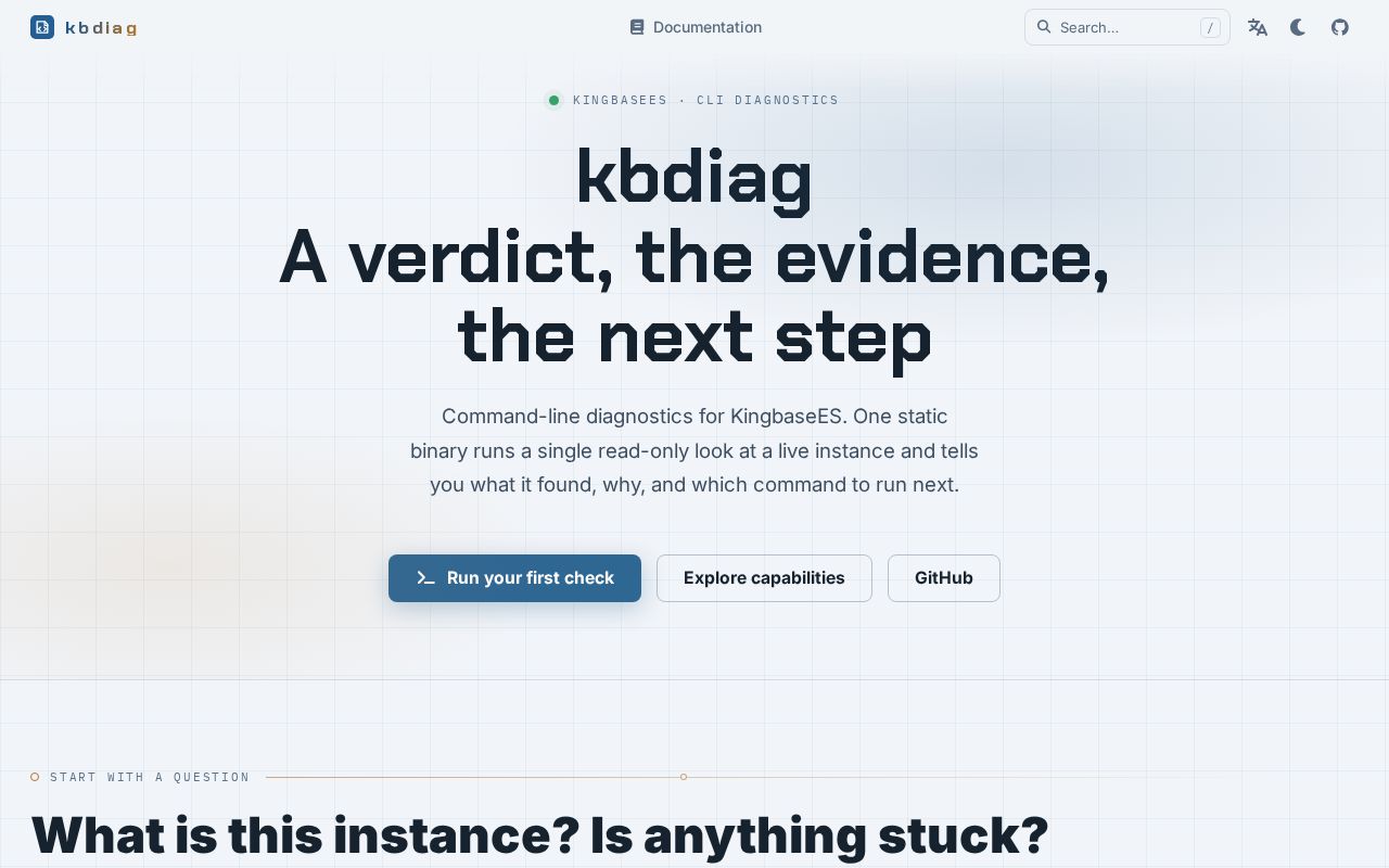 Preview of Kbdiag Docs