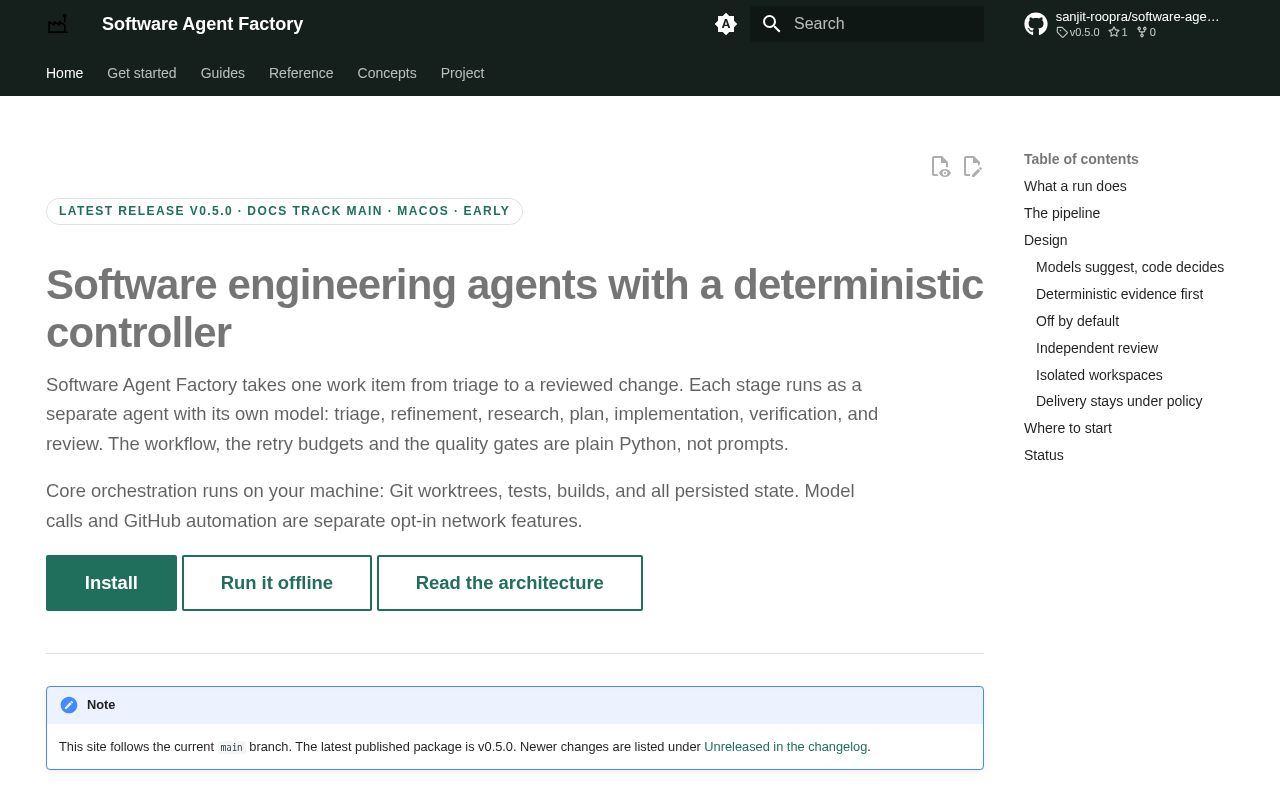 Preview of Local-first software engineering agents with deterministic workflow control.