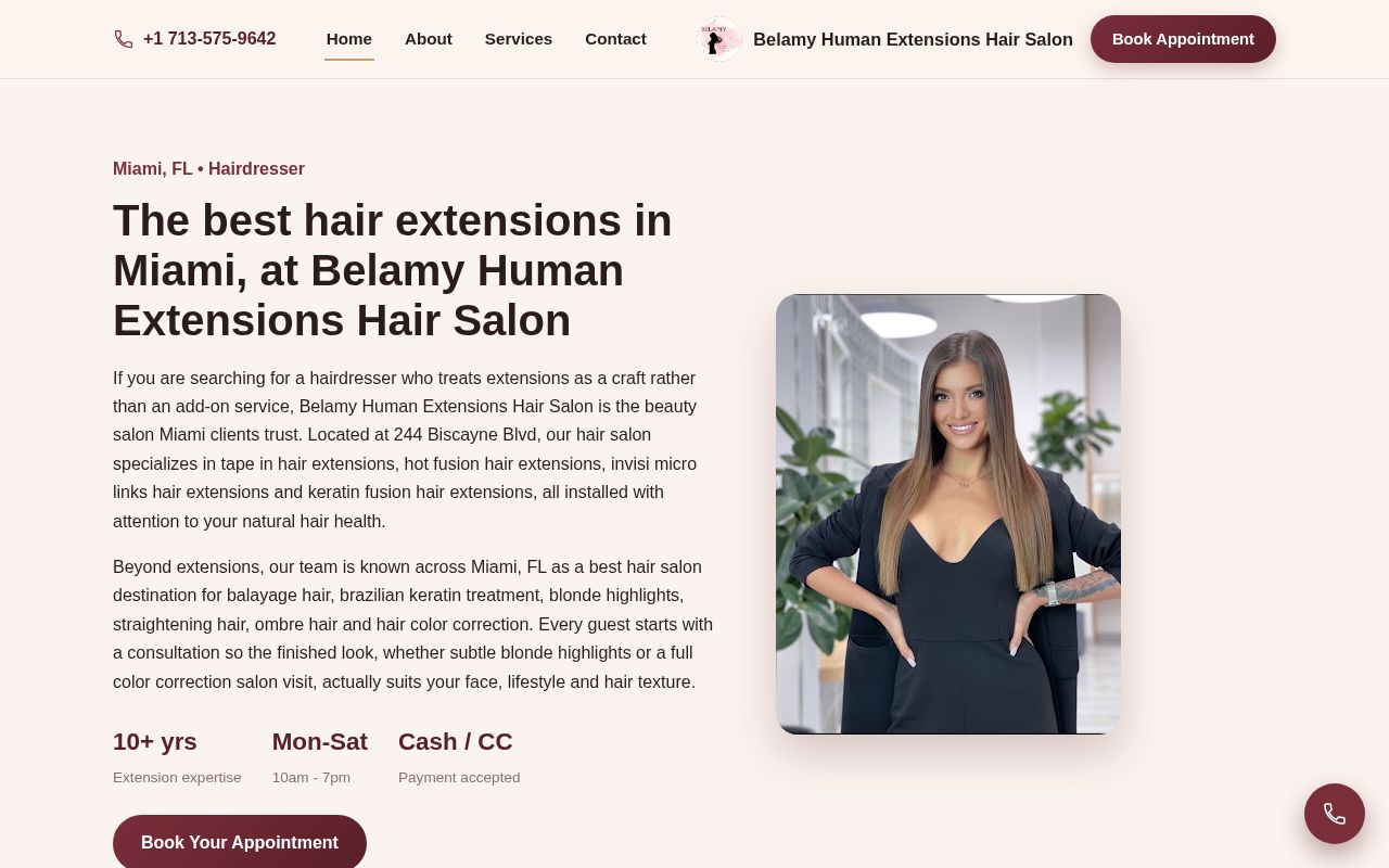 Preview of Belamy Human Extensions Hair Salon