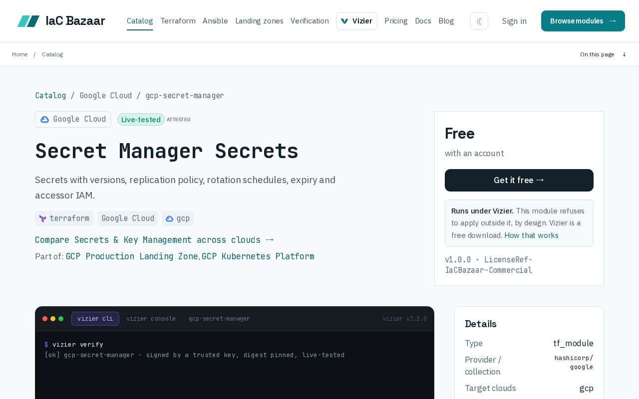 Preview of Terraform Google Secret Manager