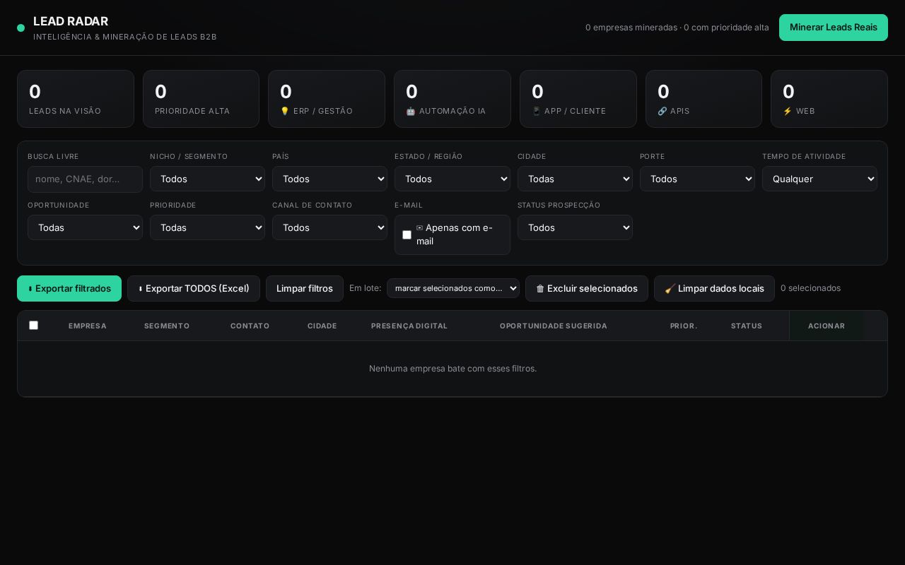 Preview of Lead Radar