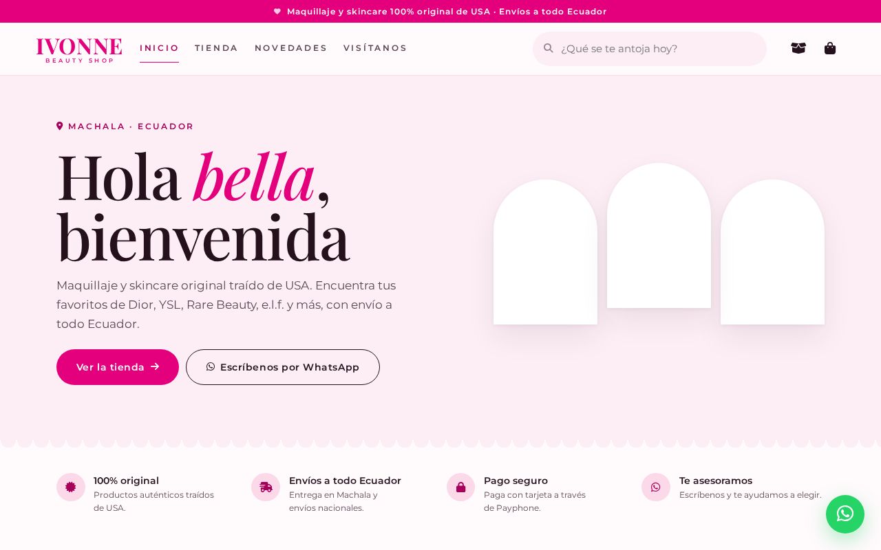 Preview of Ivonne Beauty Shop Frontapp