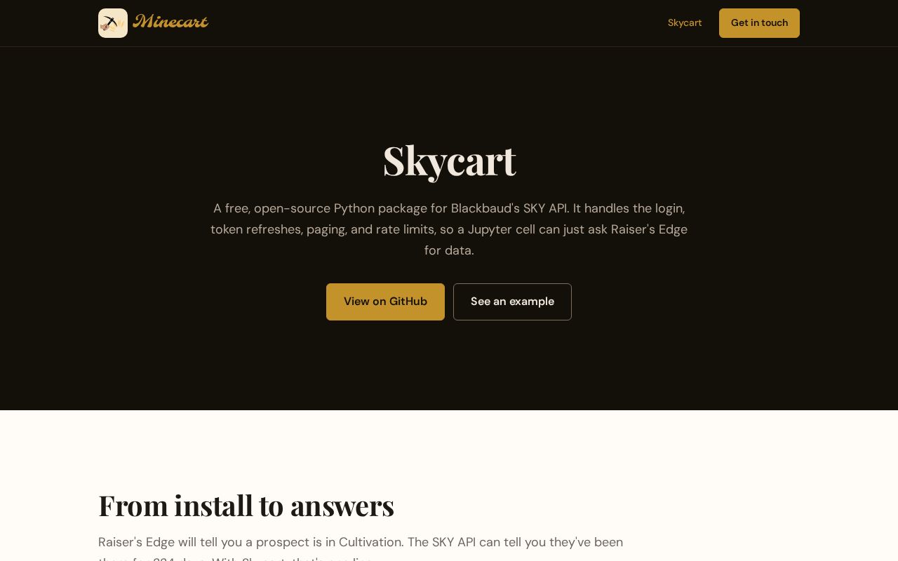 Preview of Skycart