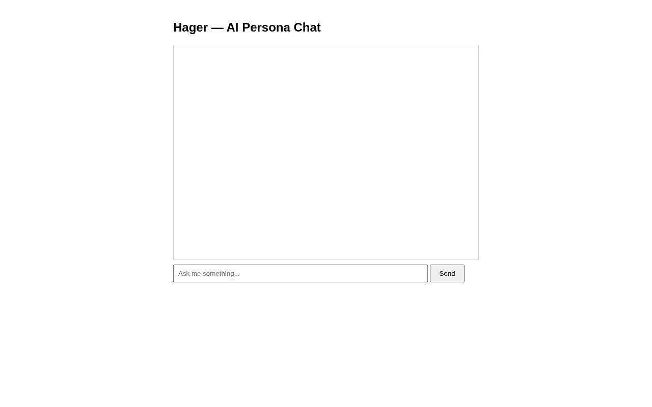 Preview of Hager Persona Ui