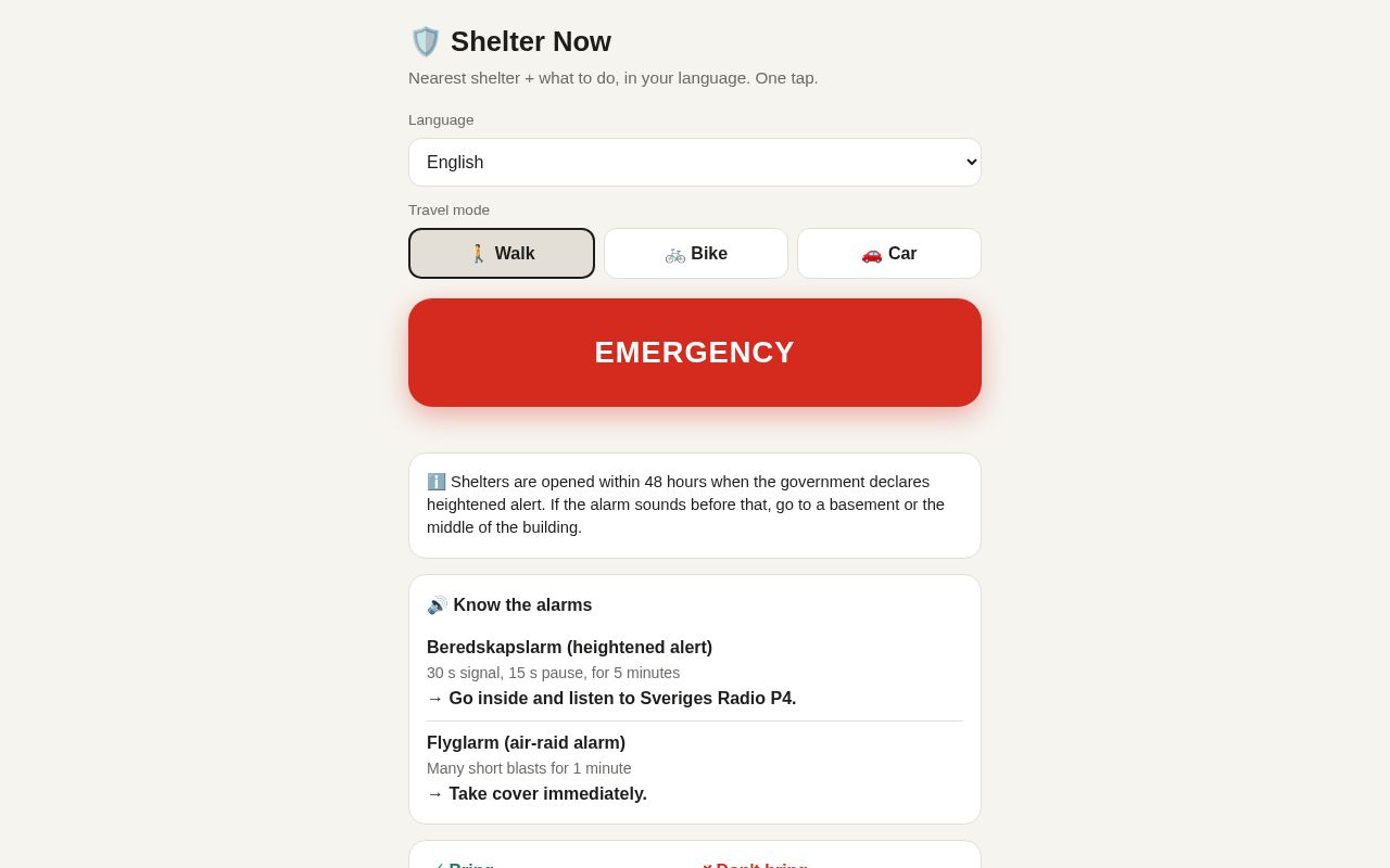 Preview of Shelter Now