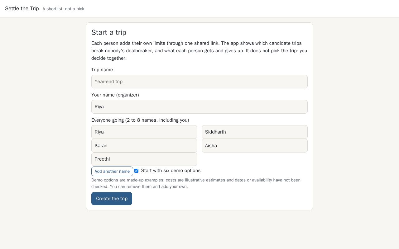 Preview of Trip Planner MRS