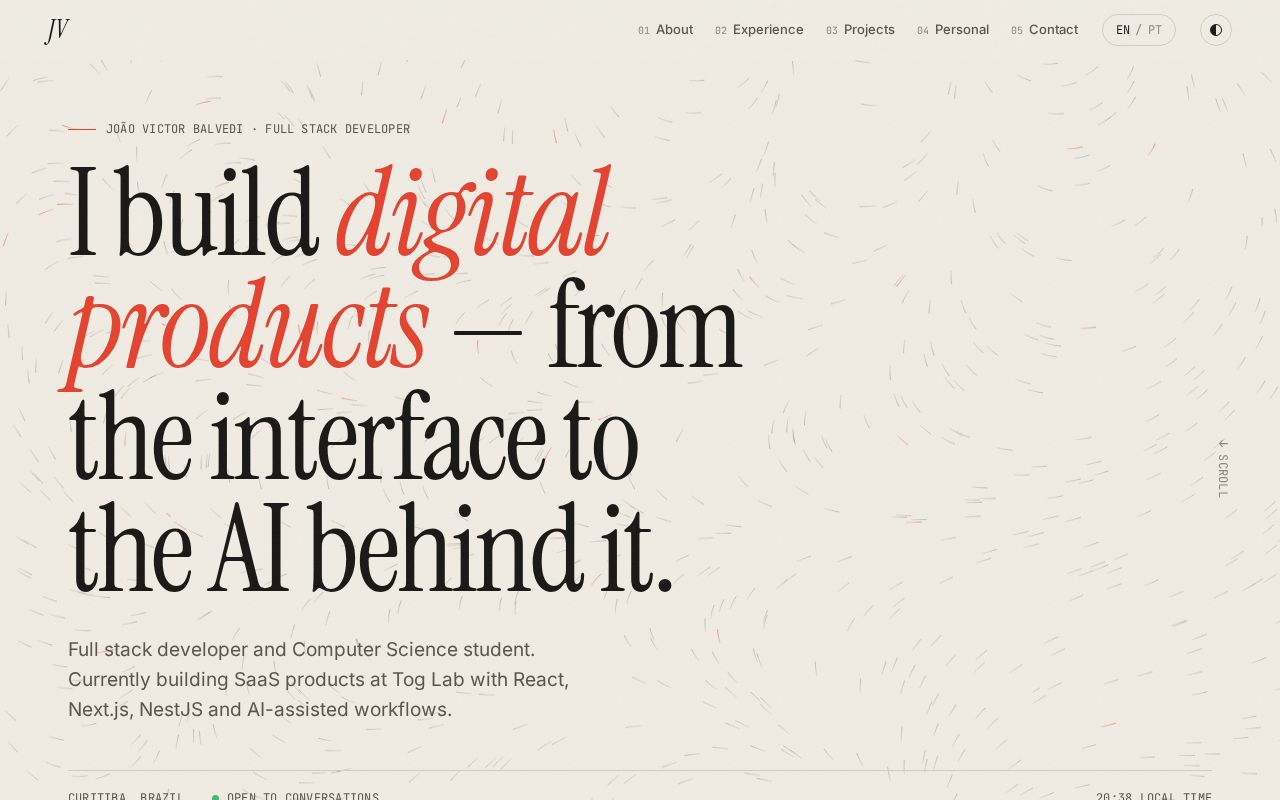 Preview of Portfolio pessoal