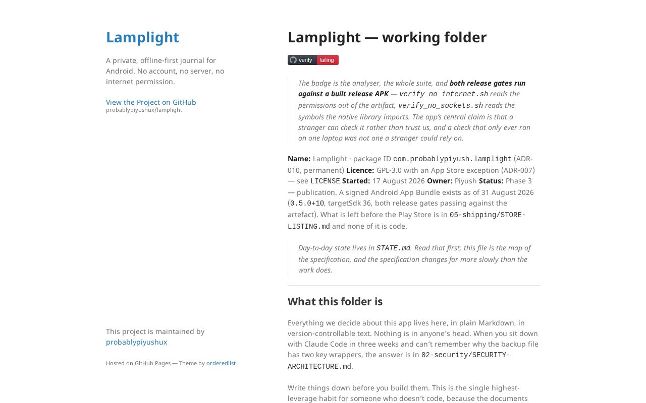 Preview of Lamplight