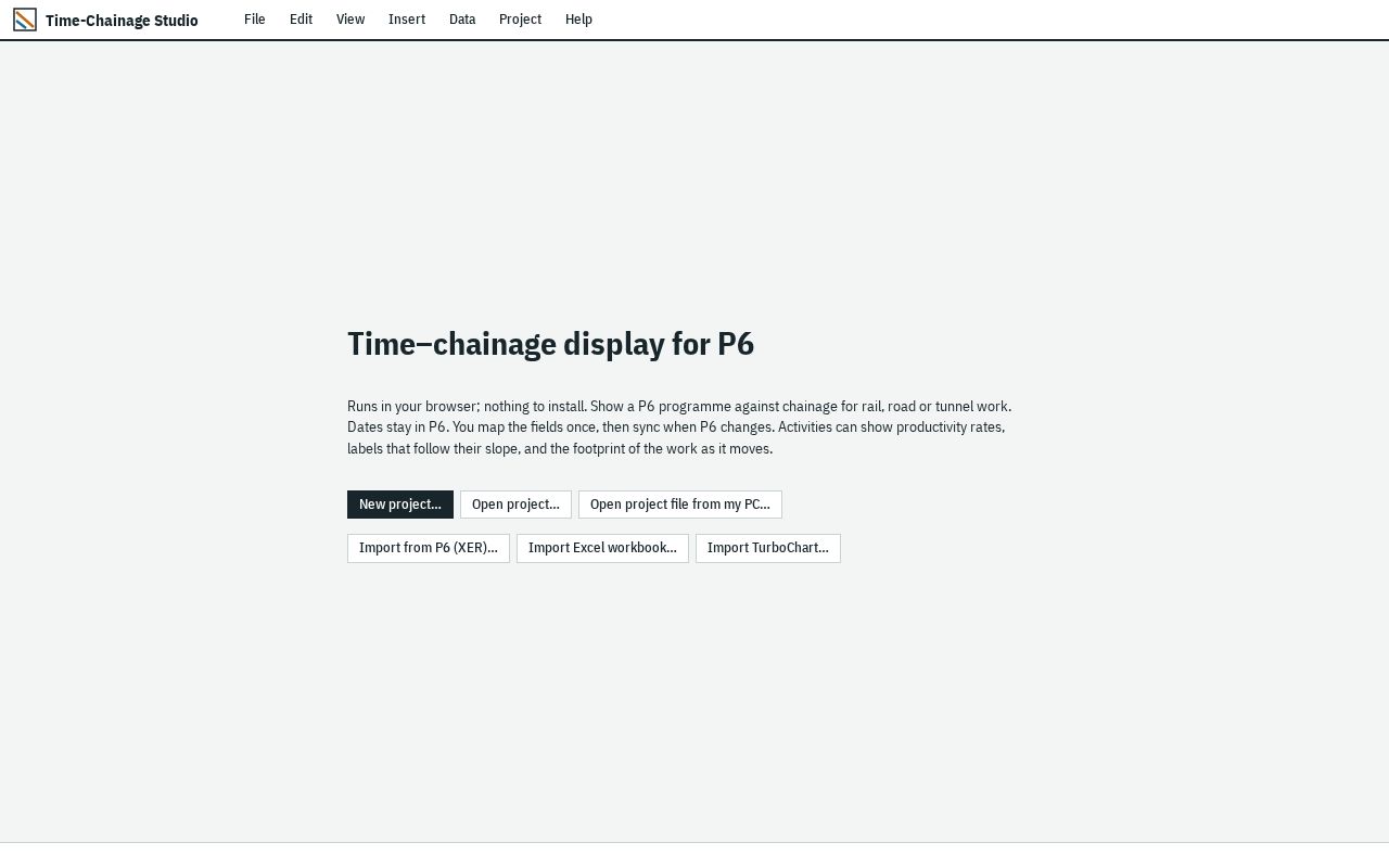 Preview of Time Chainage Studio