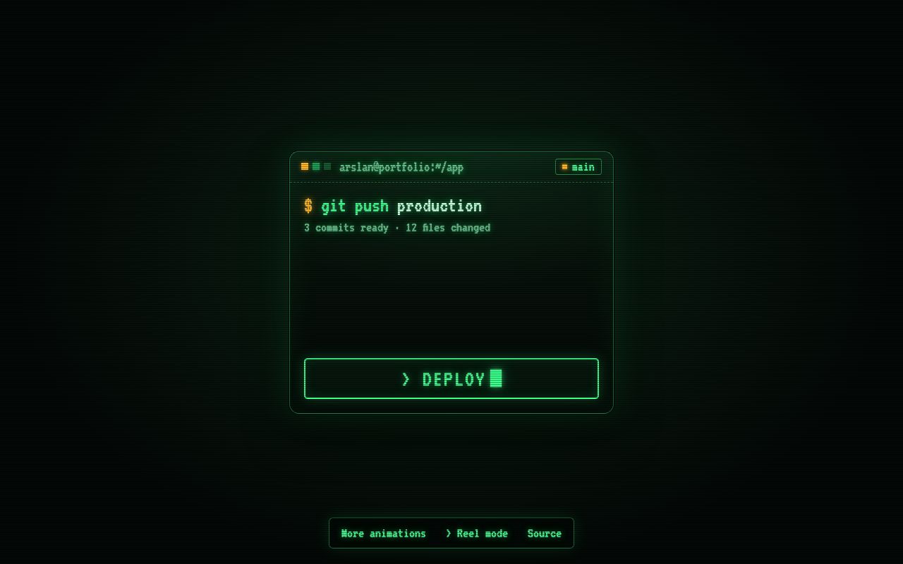 Preview of Deploy Button Animation