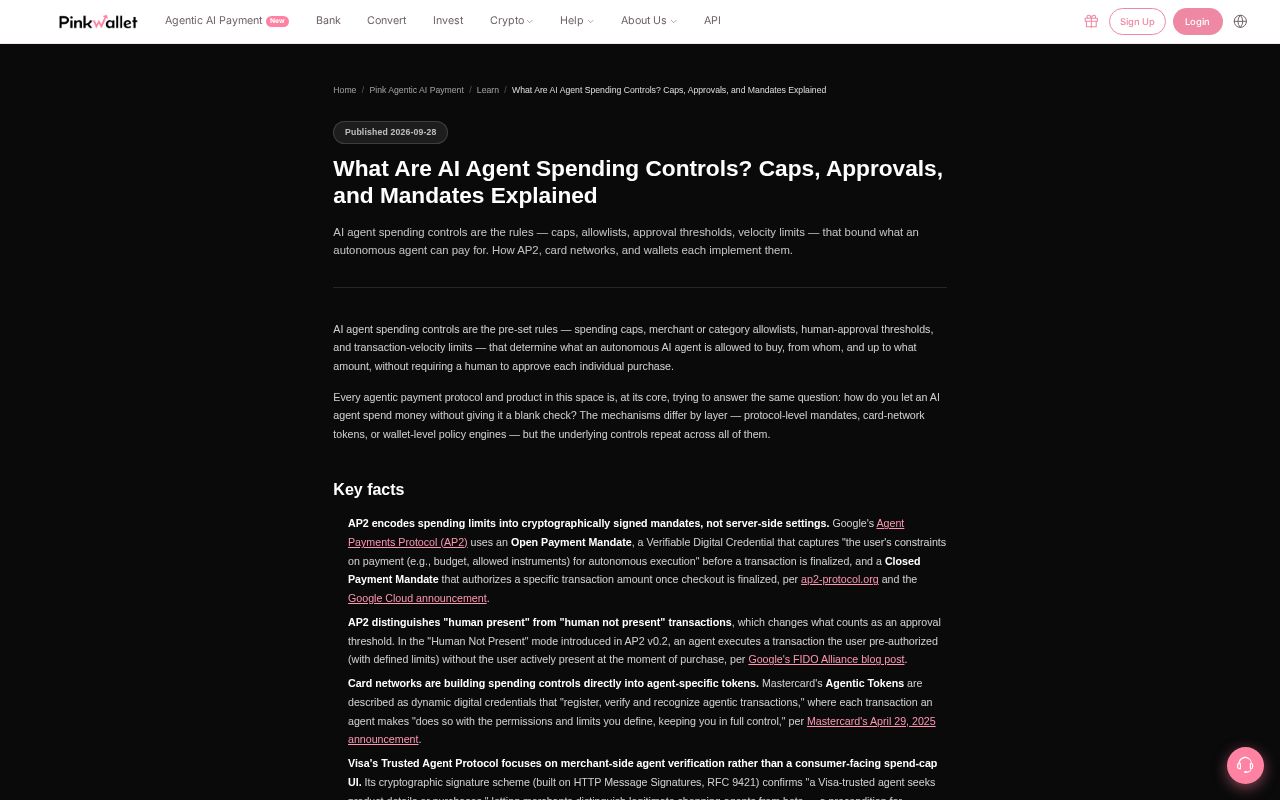 Preview of Agent Spending Limit Example