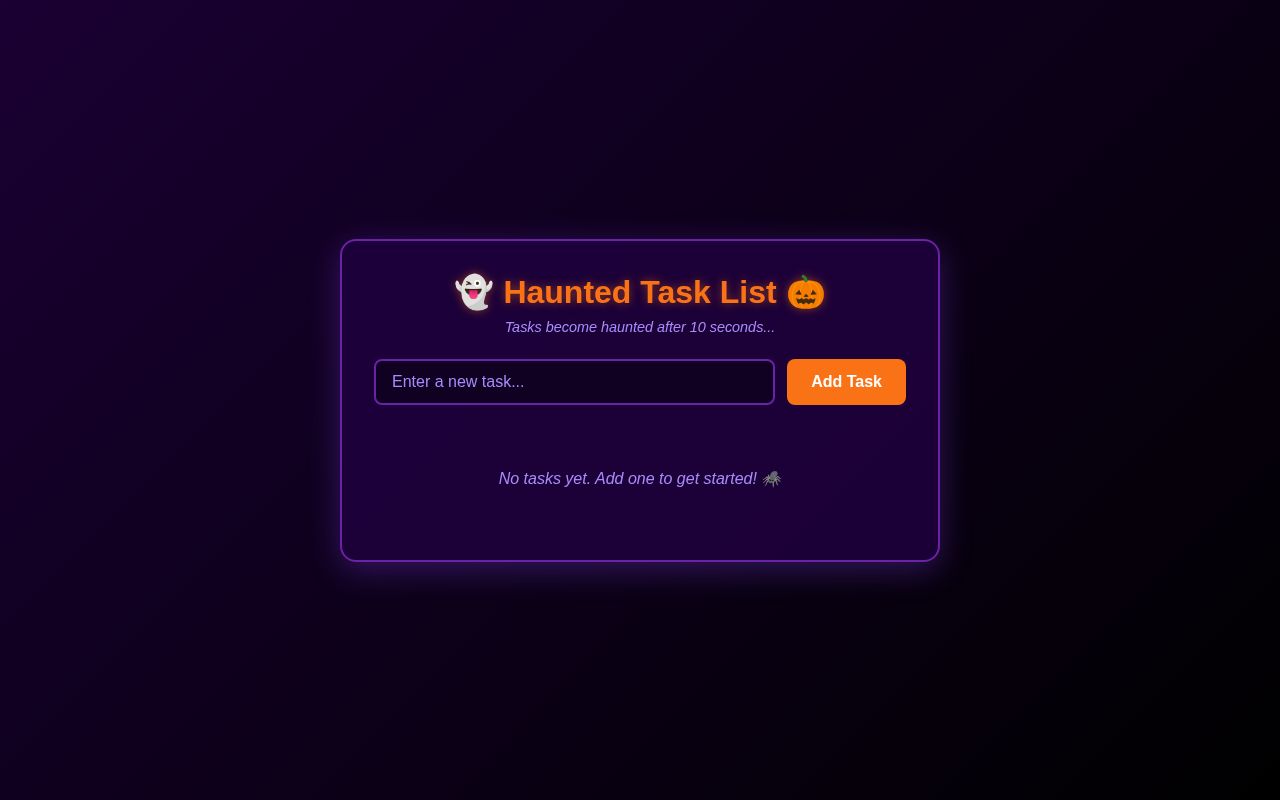 Preview of Haunted Task List