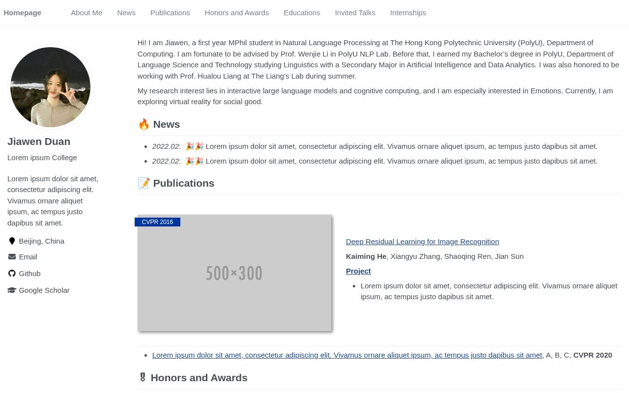 Preview of JiawenDuan Github Io